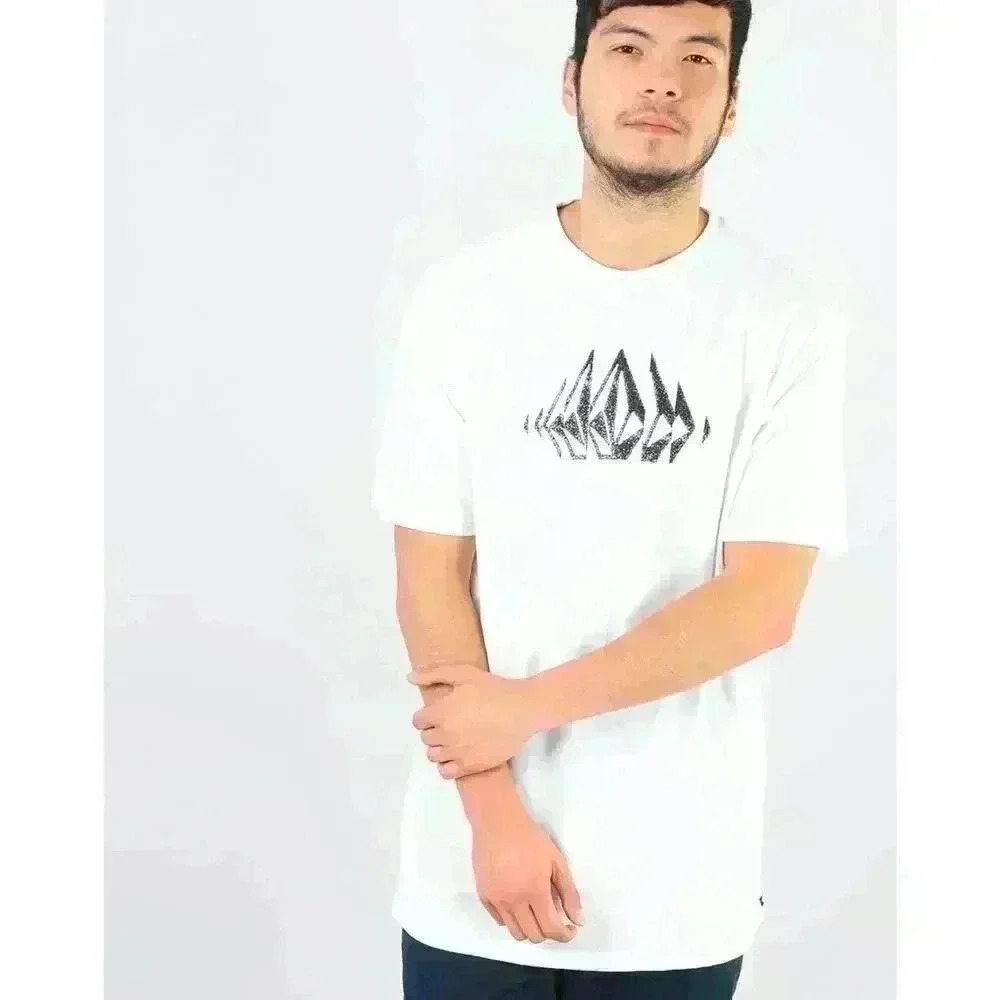 Volcom White Stone Sounds T-Shirt, Mens Large